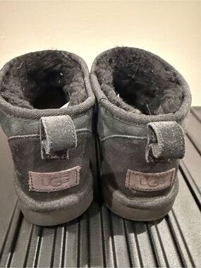 UGG Mini Suede Booties in Black